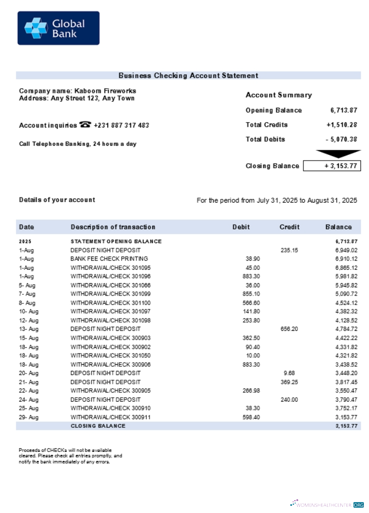 Download Global business firm statement Word and PDF format (1) Photoshop template